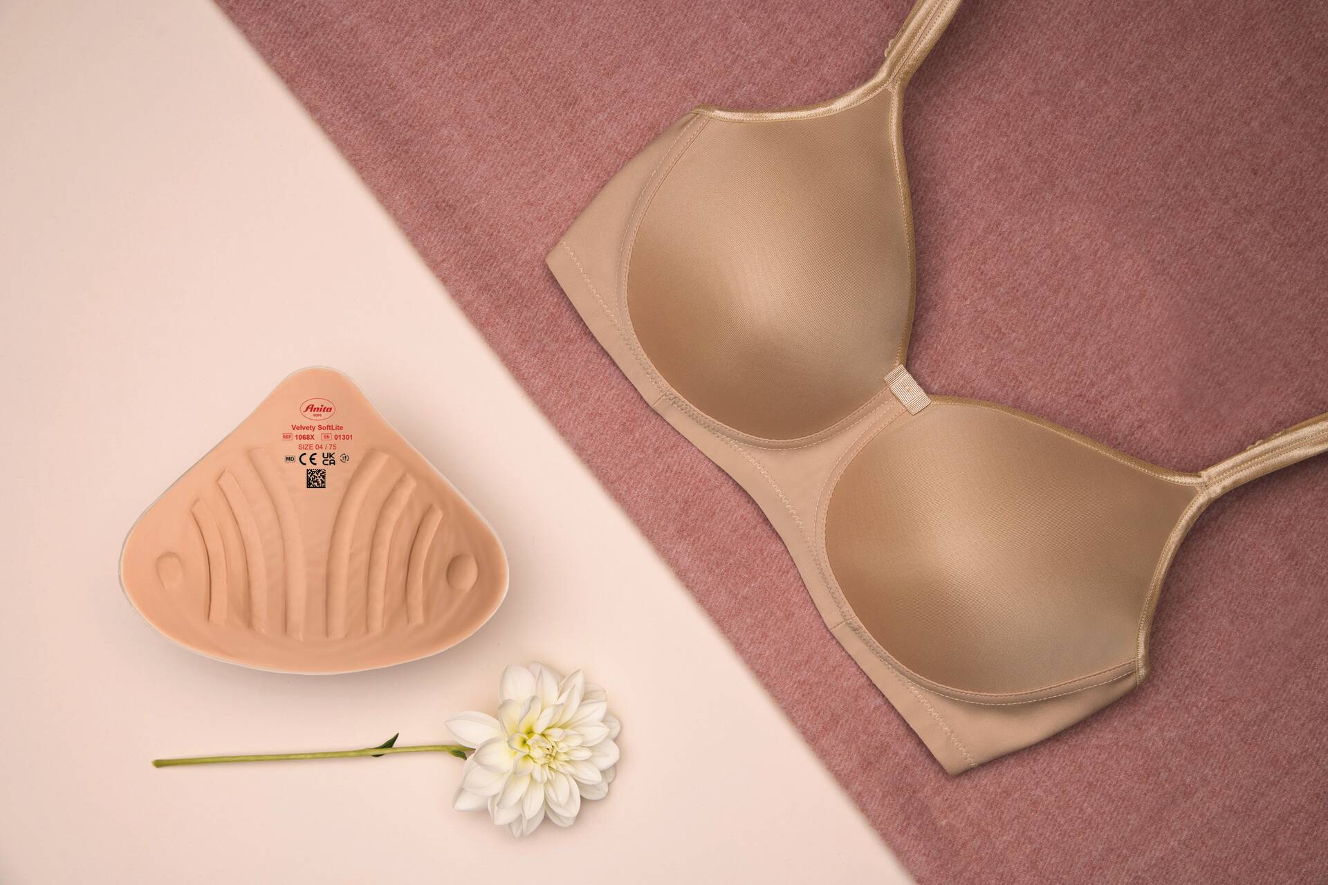 Anita Tonya Wire-Free Padded Pocketed Mastectomy Bra - Sand