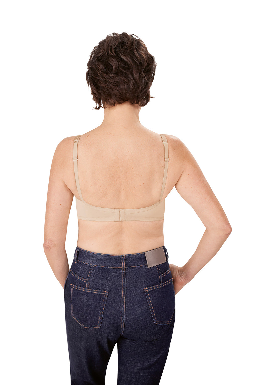 Amoena Mara Wire-Free Padded Pocketed Mastectomy Bra - Light sand