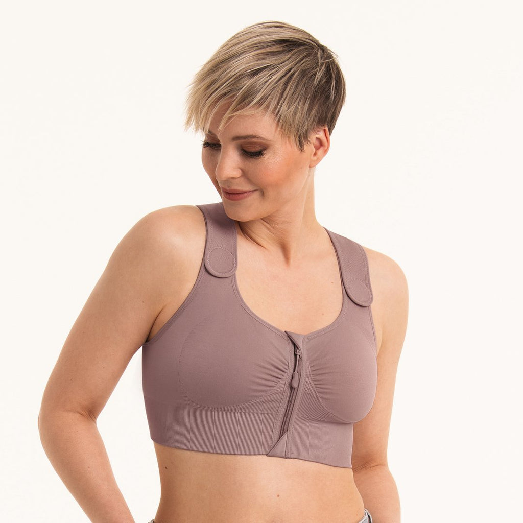 Anita Almeria Compression Pocketed Mastectomy Bra - Mauve