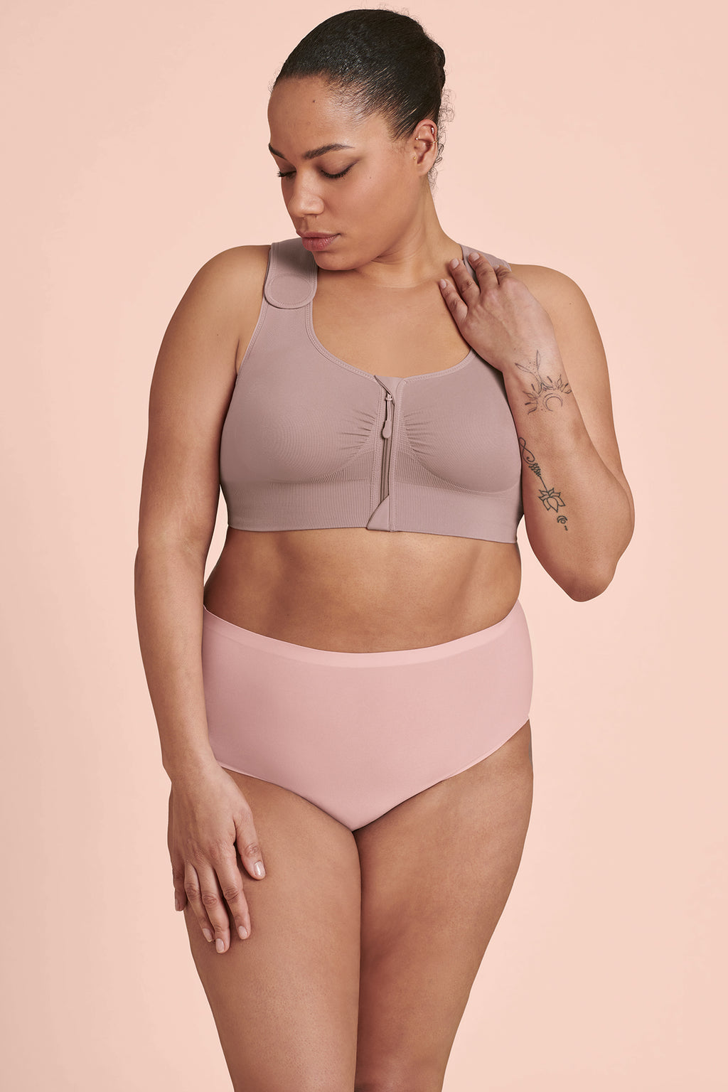 Anita Almeria Compression Pocketed Mastectomy Bra - Mauve