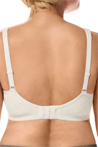 Amoena Tiana Wire-free Pocketed Mastectomy Bra - Off White