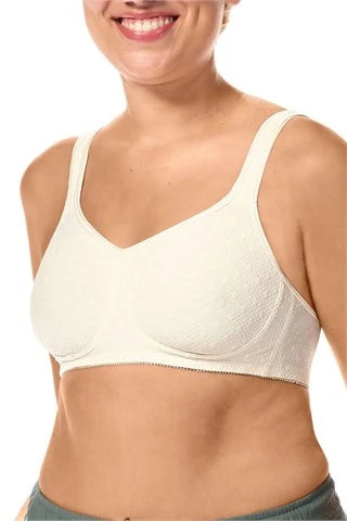 Amoena Tiana Wire-free Pocketed Mastectomy Bra - Off White