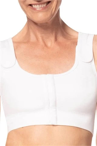 Amoena Sina Post Surgery Mastectomy Compression Bra - White