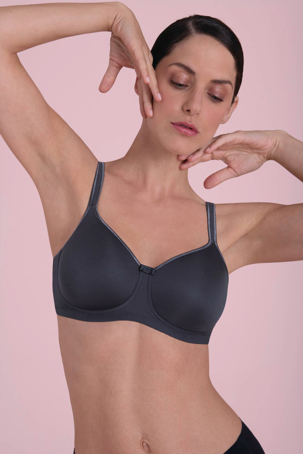 Anita Tonya Wire-Free Padded Pocketed Mastectomy Bra - Black