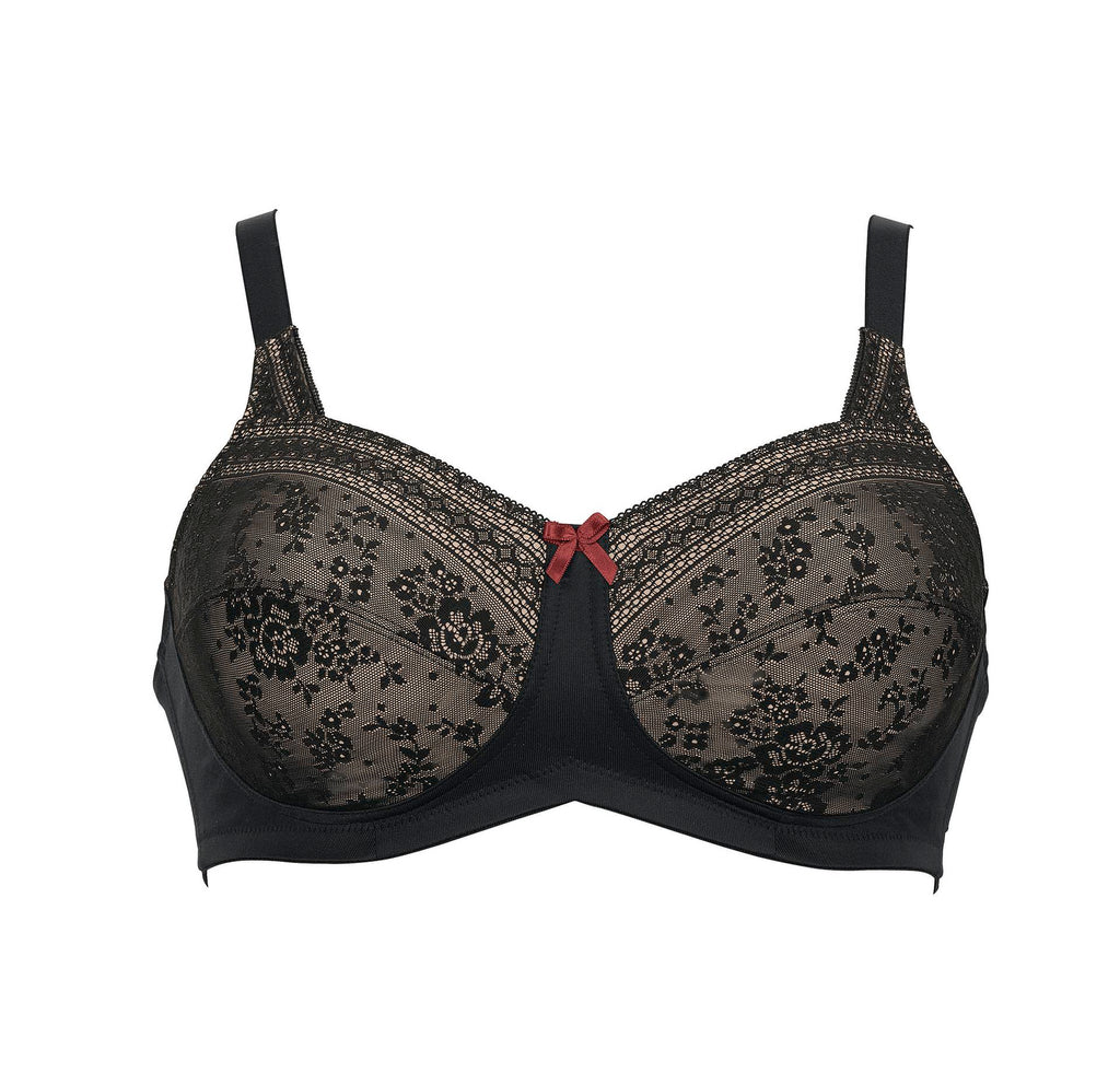 Anita Fleur Wire-Free Pocketed Mastectomy Bra - Black
