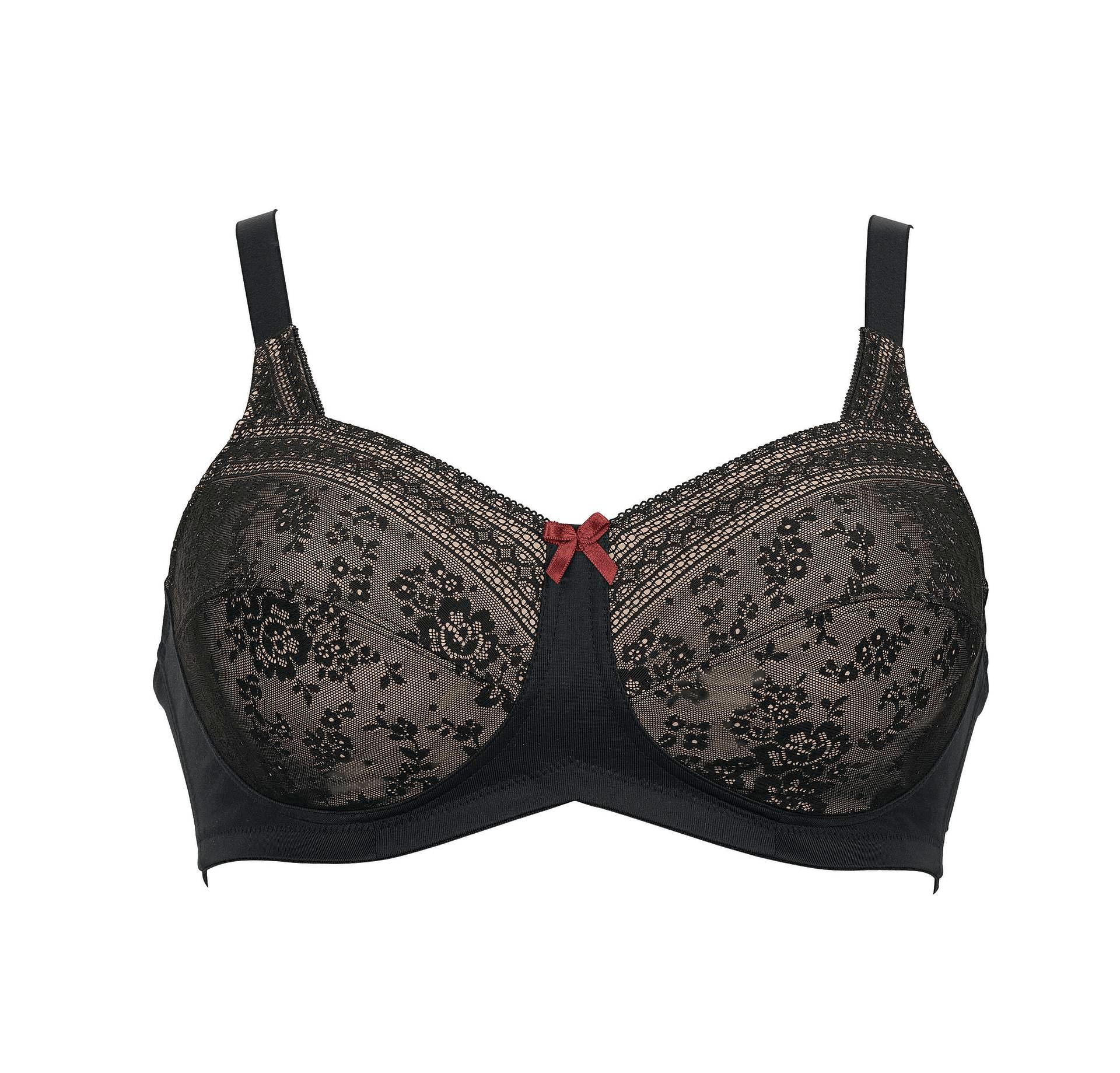 Anita Fleur Wire-Free Pocketed Mastectomy Bra - Black