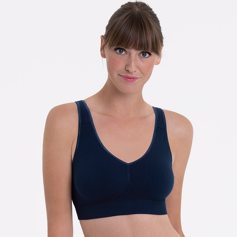 Anita Lotta Mastectomy Pocketed Bra - Maritime Blue