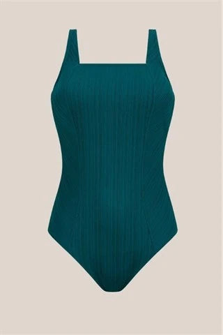 Amoena Treviso Wire-Free Pocketed Mastectomy One Piece Swimsuit - Deep Emerald