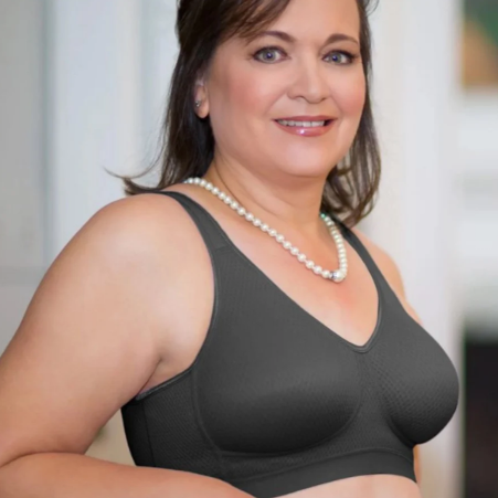ABC 525 Everyday Comfort Pocketed Mastectomy Bra - Black