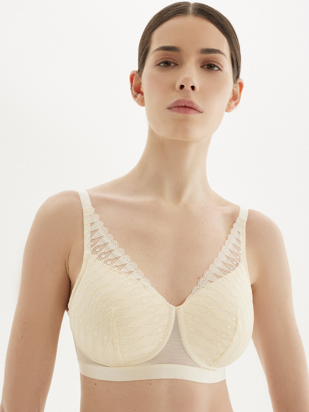 Megami Lambada Wire-Free Padded Pocketed Mastectomy Bra Nude
