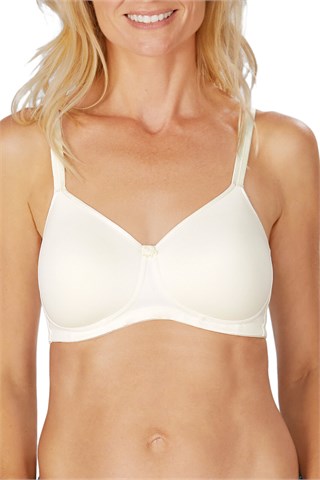 Amoena Mara Wire-Free Padded Pocketed Mastectomy Bra - Off White
