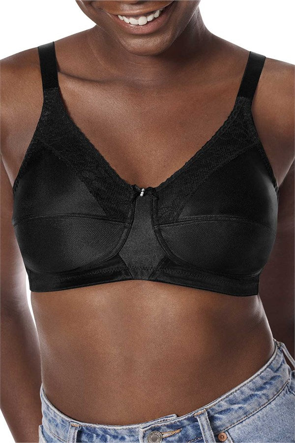 Amoena Nancy Wire-Free Pocketed Mastectomy Bra - Black