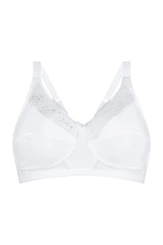 Amoena Nancy Wire-Free Pocketed Mastectomy Bra - White