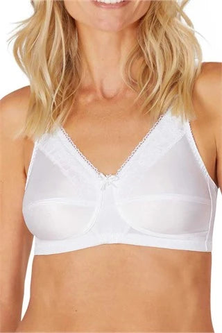 Amoena Nancy Wire-Free Pocketed Mastectomy Bra - White