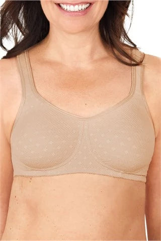 Amoena Tiana Wire-free Pocketed Mastectomy Bra - Sand