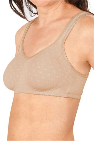 Amoena Tiana Wire-free Pocketed Mastectomy Bra - Sand