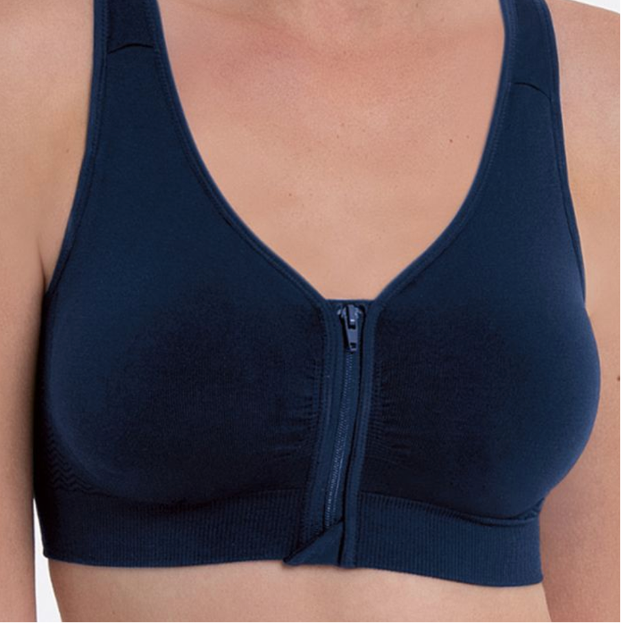 Anita Lynn Pocketed Mastectomy Moulded Bra - Maritime Blue